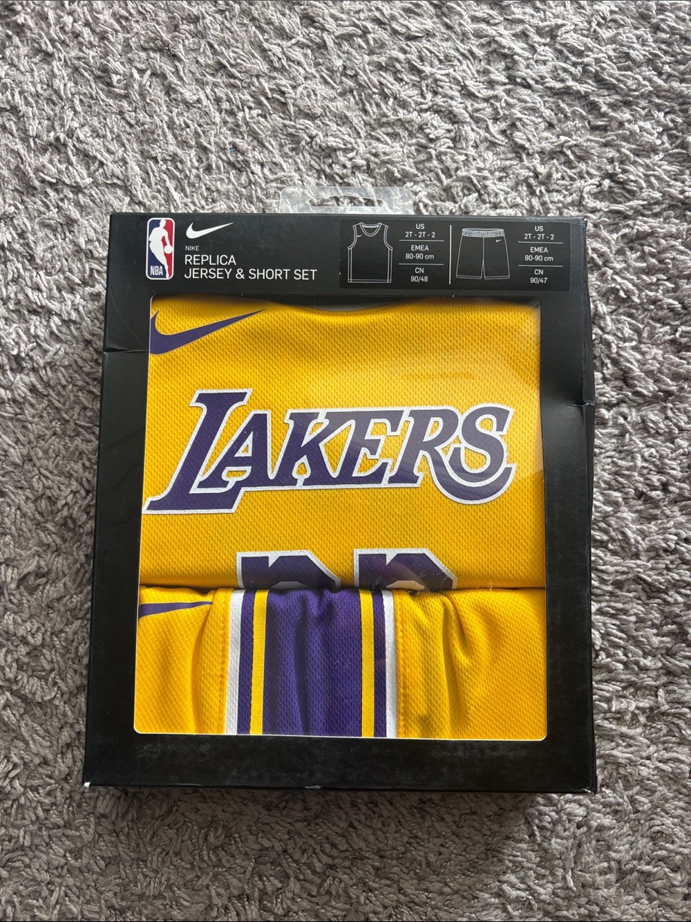 Nike Replica Jersey and Short Set Size 2T Lebron James